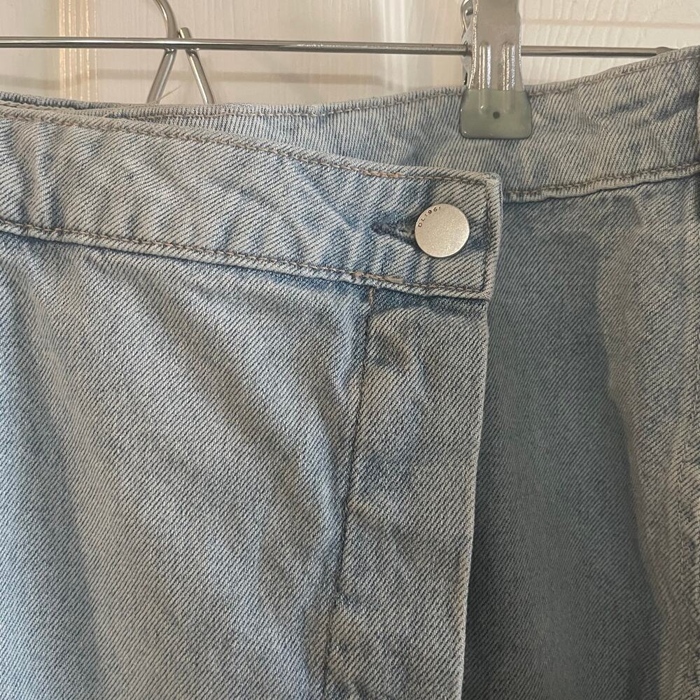 DL1961 Andi Wrap Mini Skirt Sz 30 - Picture 3 of 16